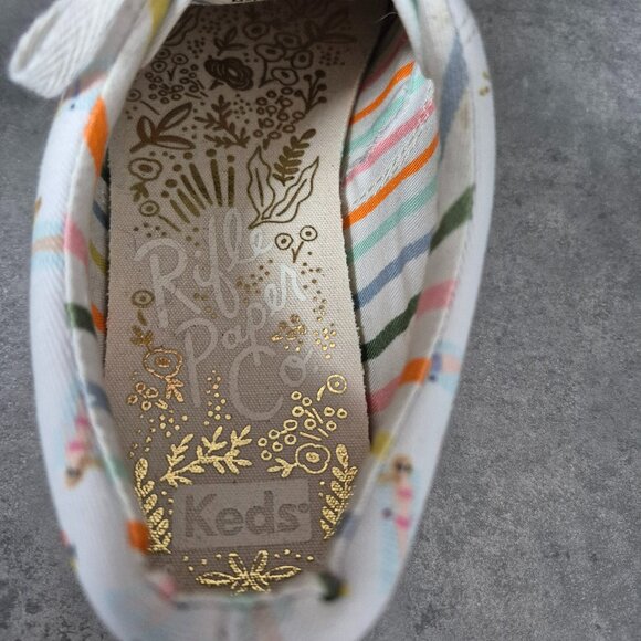 9.5 Anthropologie Keds x Rifle Paper Company Sun Girls Sneakers - Picture 9 of 11